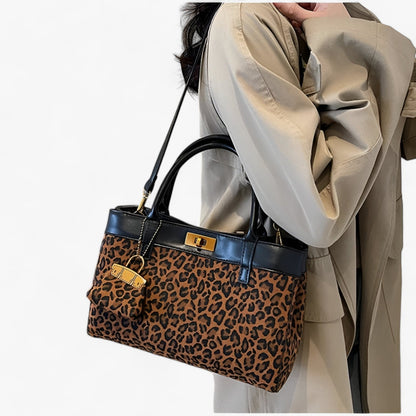 Borsa Tote Leopardata Multicolore Donna — Safari, immagine 6