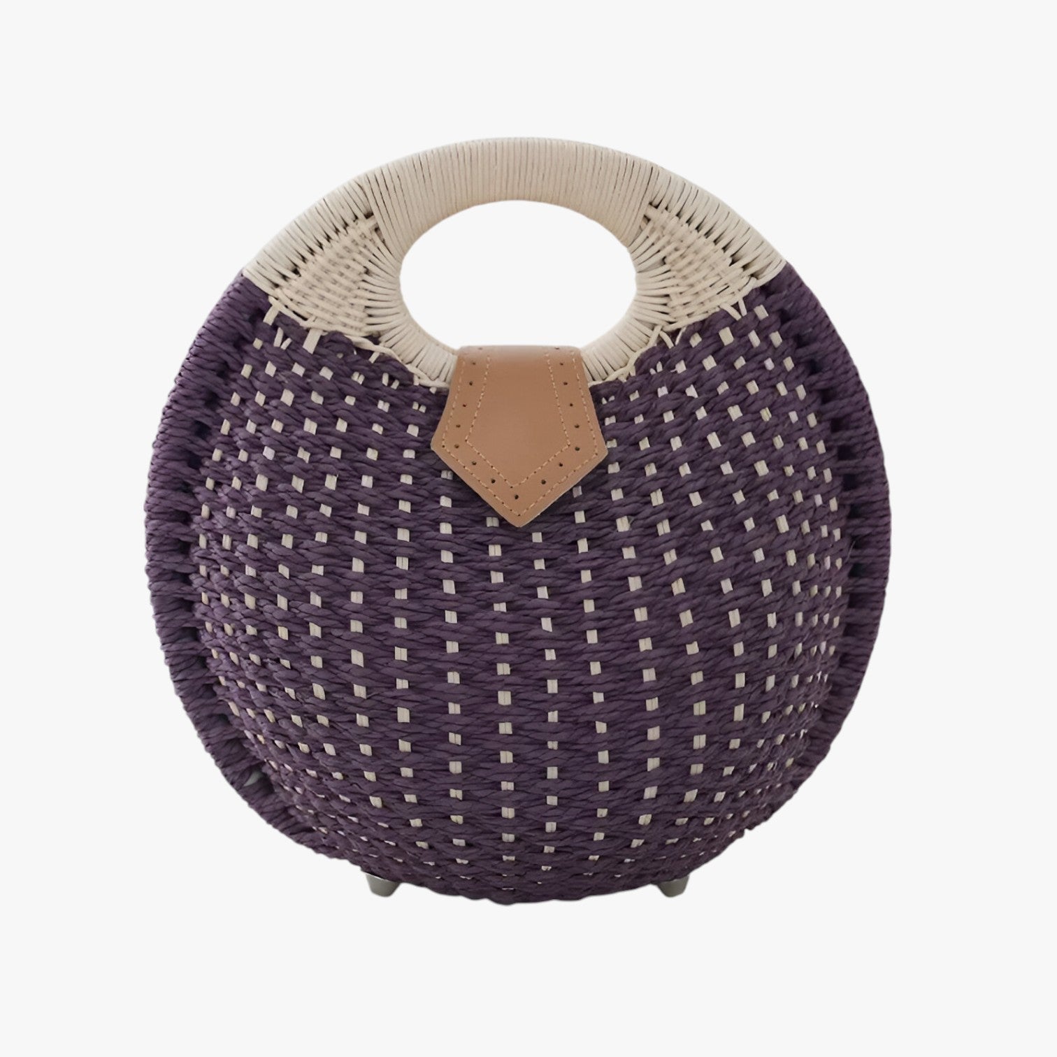 Borsa A Mano Gialla Intrecciata Donna — Sorrento, immagine 2