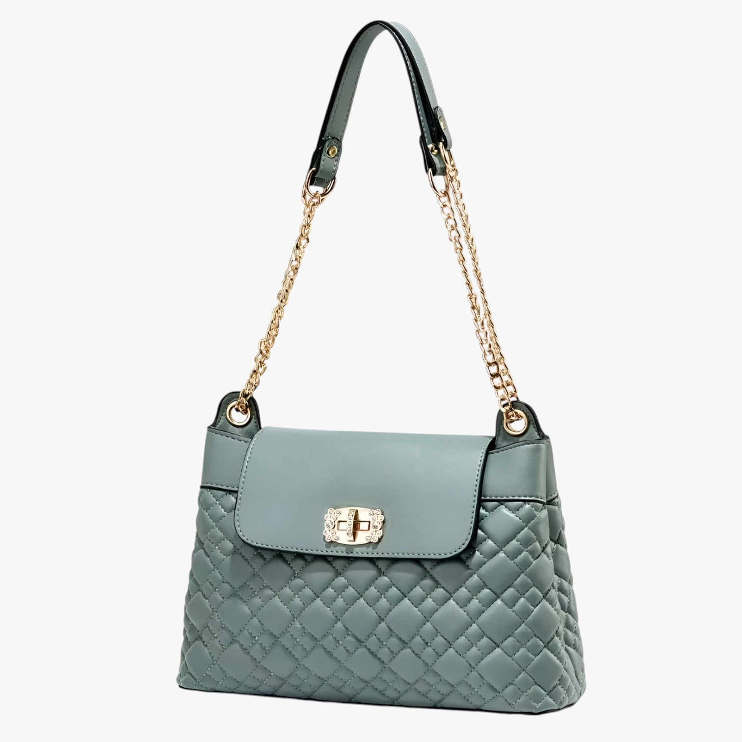 Borsa A Secchiello Trapuntata Multicolore Donna — Viola, immagine 6