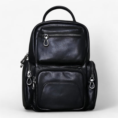 Zaino Borsa 2 In 1 Nero Multitasche Donna — Lucca, immagine 1