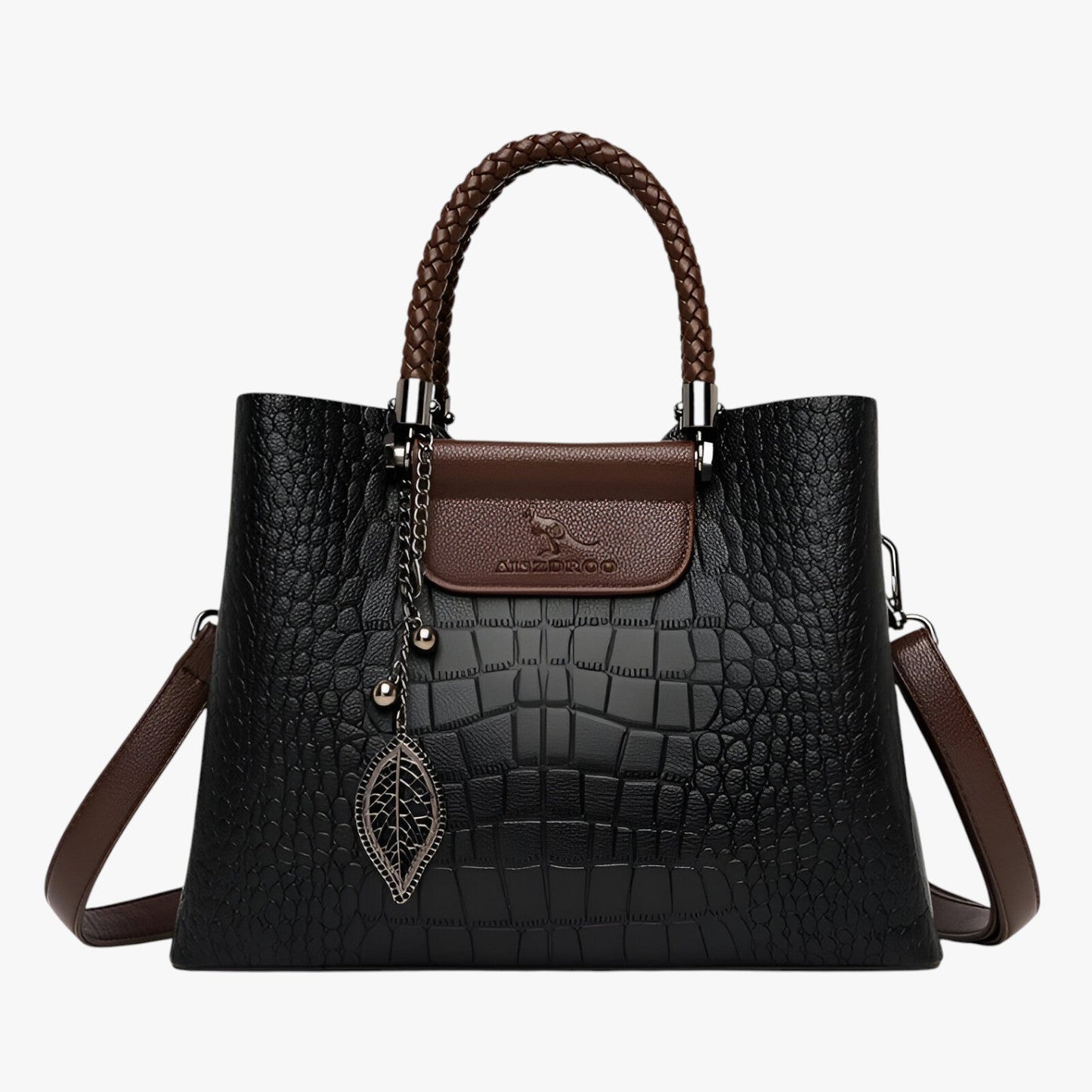 Borsa Tote Multicolore Effetto Coccodrillo Donna — Iseo, immagine 4