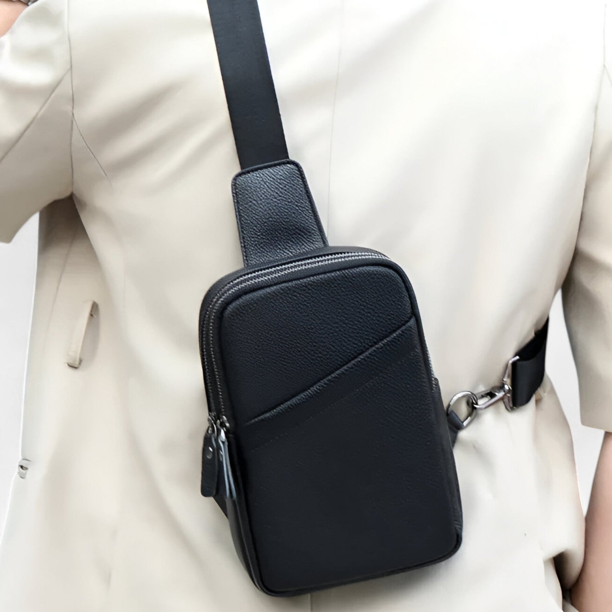 Borsa Monospalla Multicolore Compatta Unisex — Vicenza, immagine 3