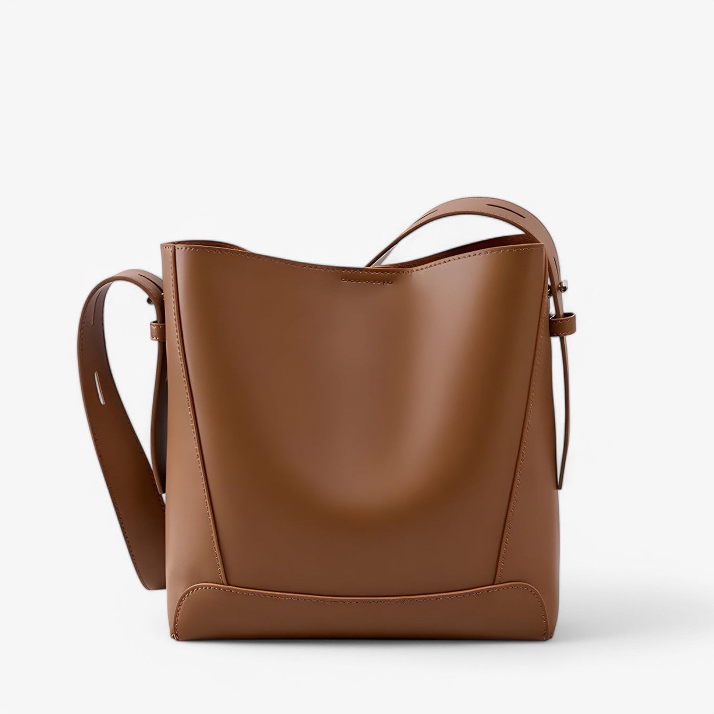 Borsa Tote Marrone Capiente Donna — Amelia, immagine 9