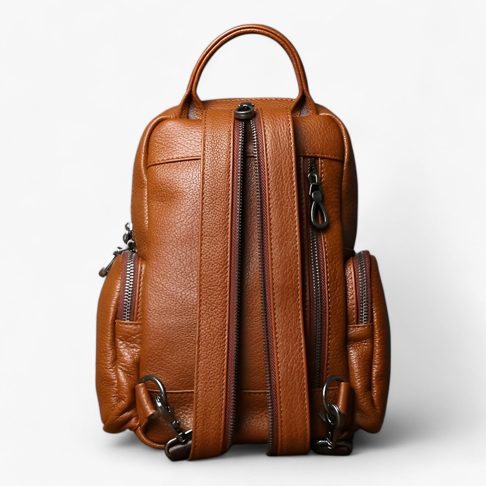 Zaino Borsa 2 In 1 Nero Multitasche Donna — Lucca, immagine 5