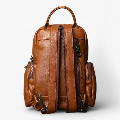 Zaino Borsa 2 In 1 Nero Multitasche Donna — Lucca, immagine 5