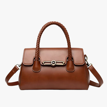 Borsa A Mano Marrone Compatta Donna — Pavia, immagine 7