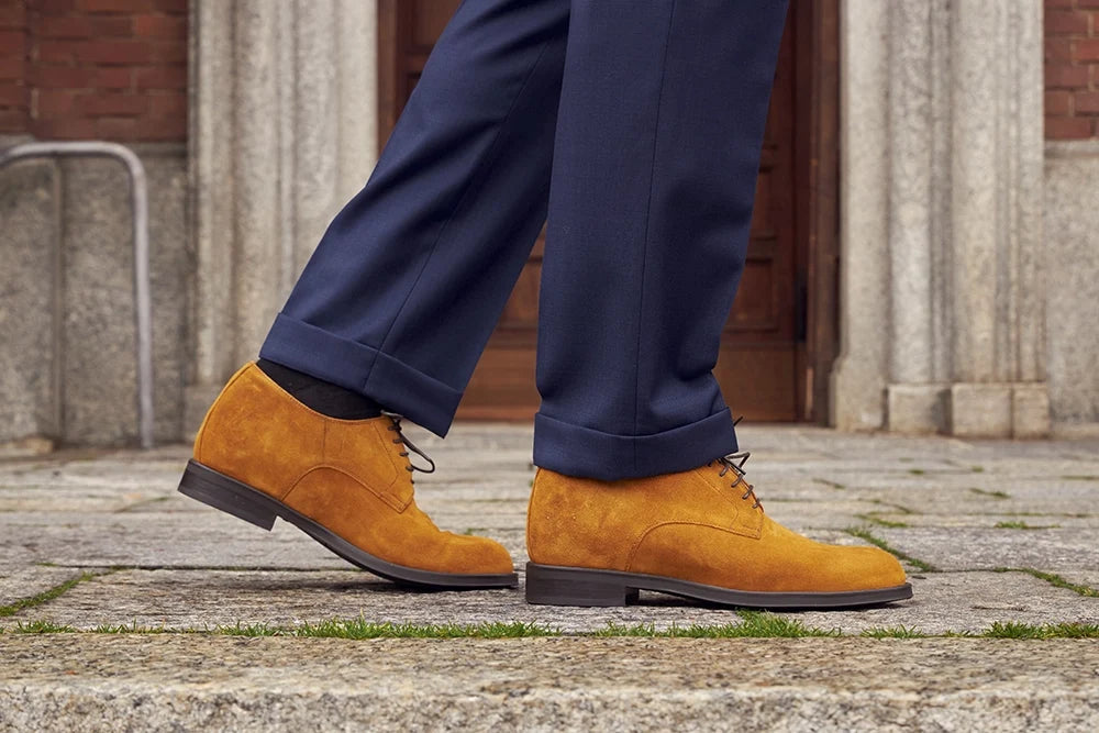 Avise — Scarpe Derby Cammello Da Uomo, immagine 3