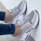 Sneakers Da Passeggio Da Donna In Tessuto Con Suola Ammortizzata, immagine 1