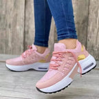 Sneakers Da Passeggio Da Donna In Tessuto Con Suola Ammortizzata, immagine 5