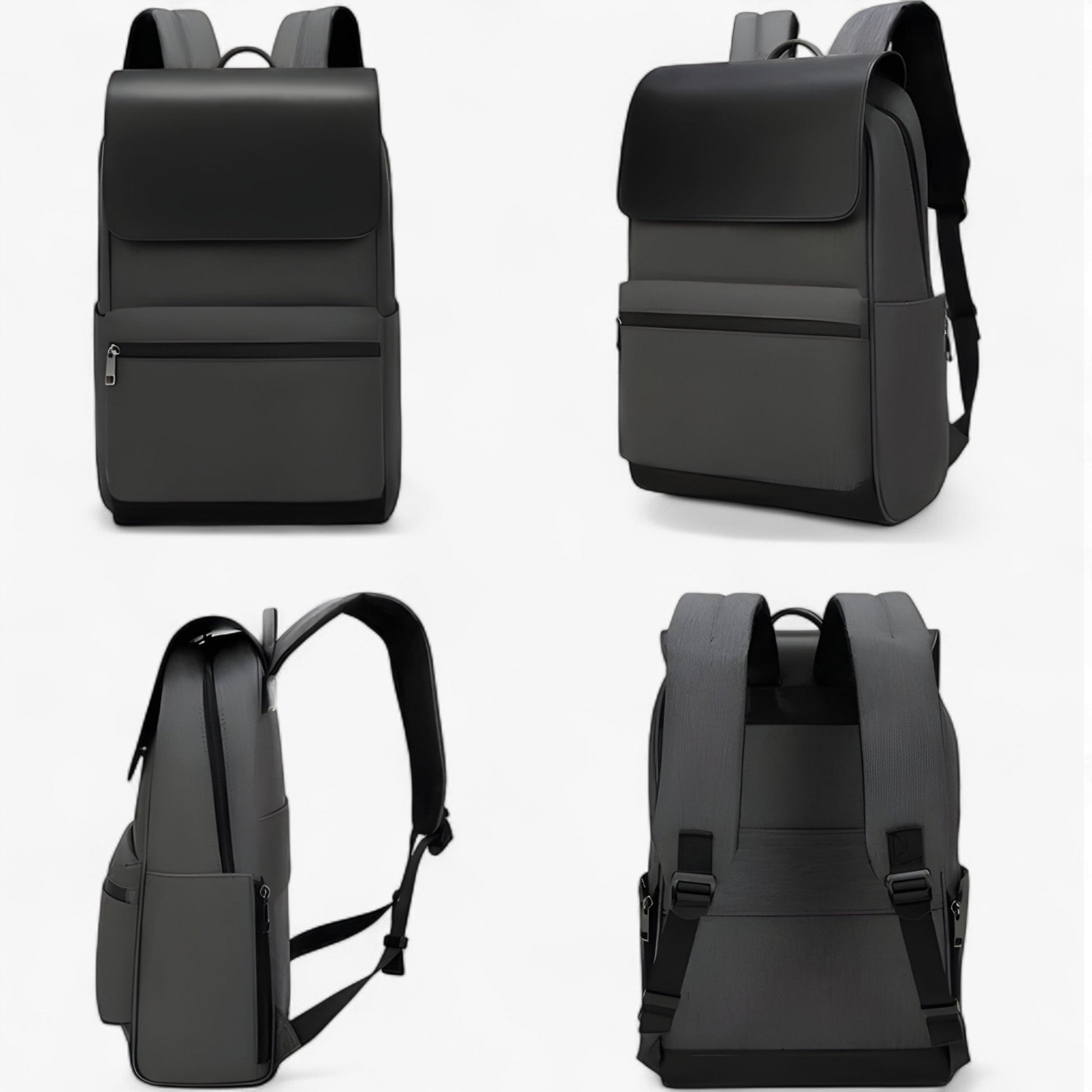 Zaino Nero Minimal Uomo — Edge, immagine 2