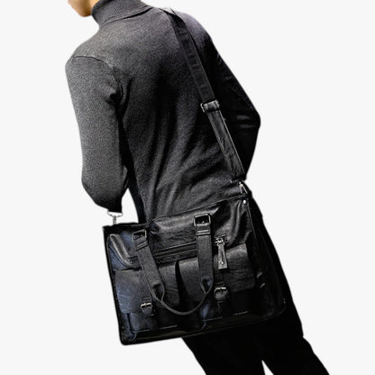 Borsa Monospalla Nera Multitasche Donna — Siena, immagine 6