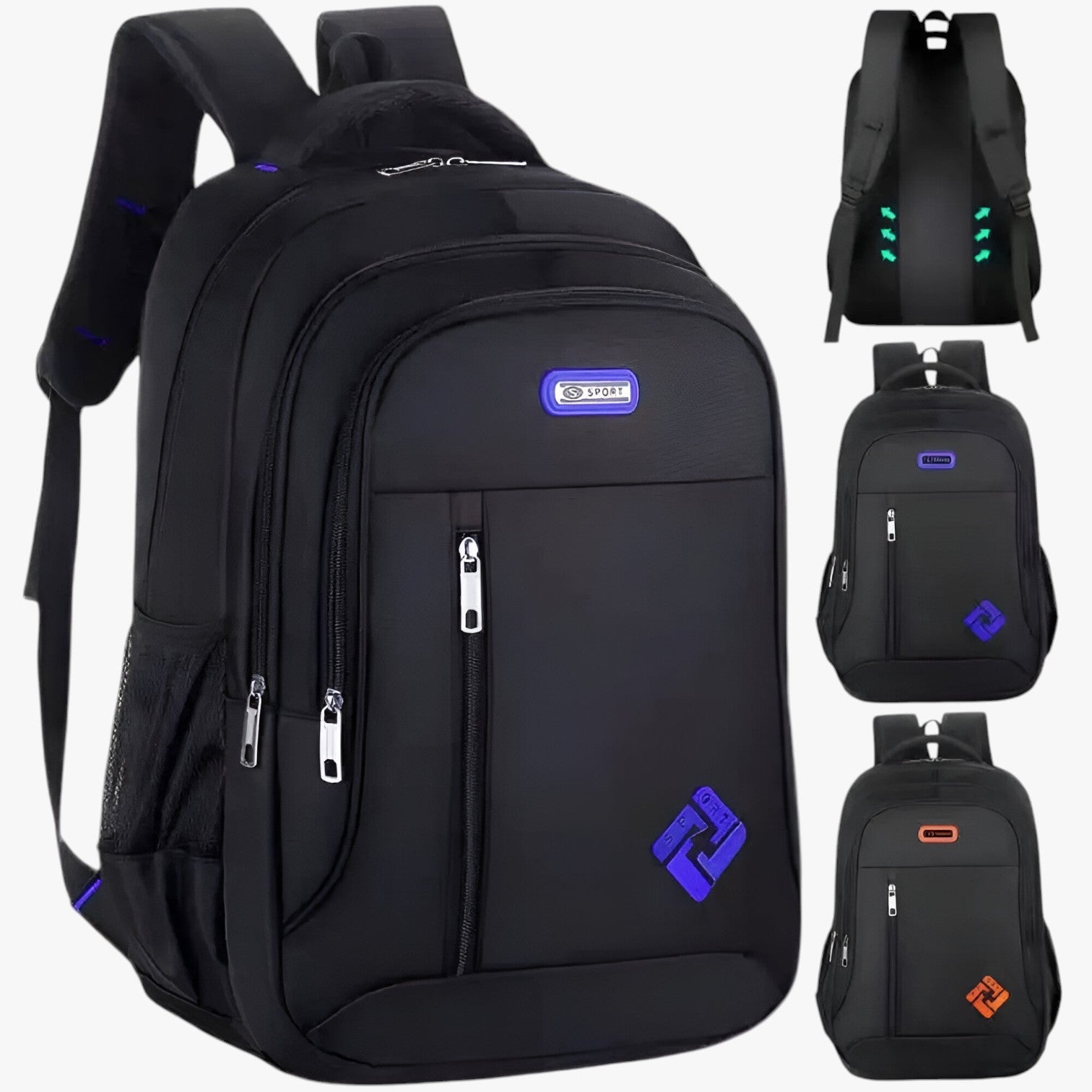 Zaino Multicolore Porta Laptop Da 15,6 Pollici Uomo — Milano, immagine 2