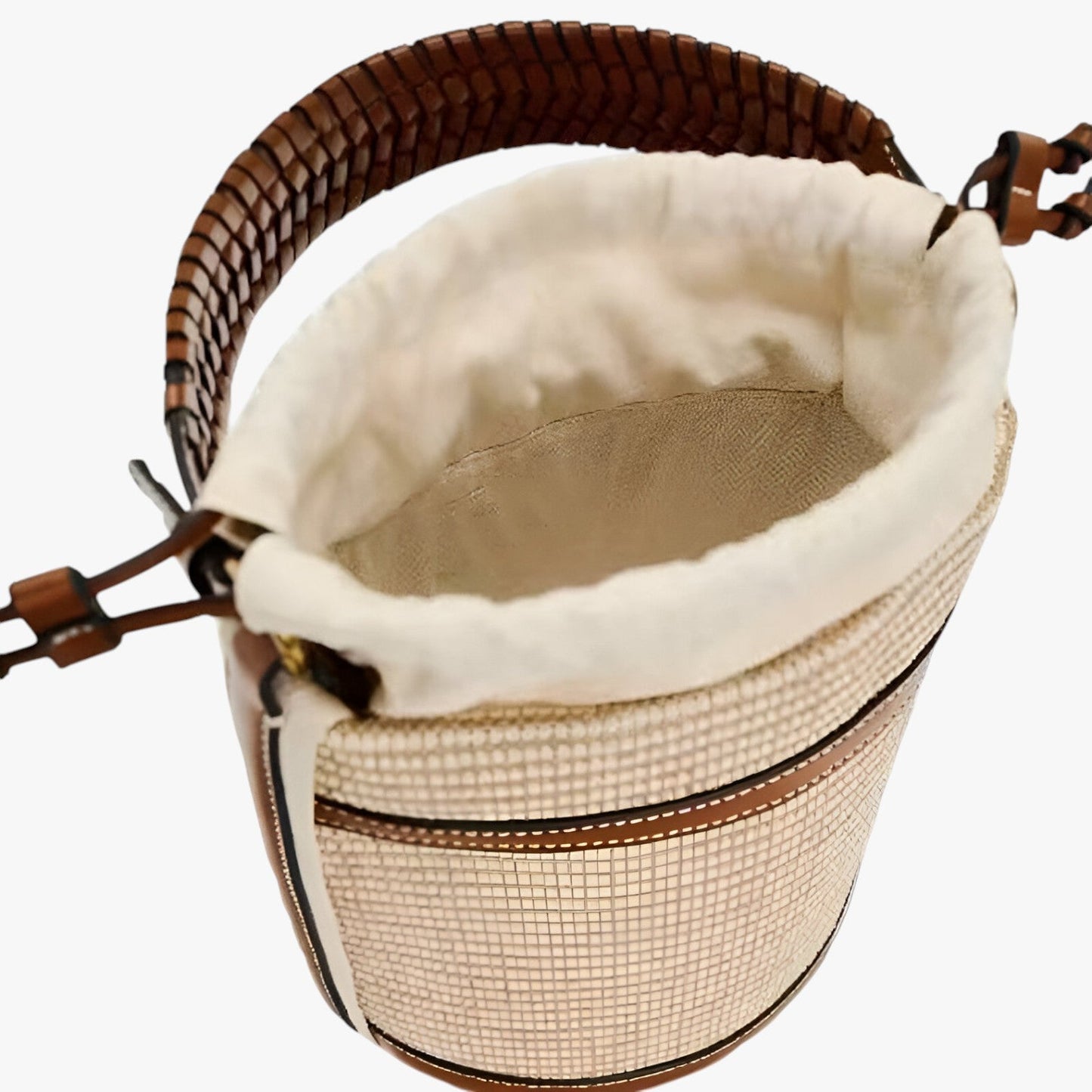 Borsa A Tracolla In Paglia Marrone Donna — Capri, immagine 5