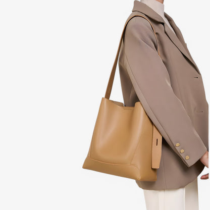 Borsa Tote Marrone Capiente Donna — Amelia, immagine 6