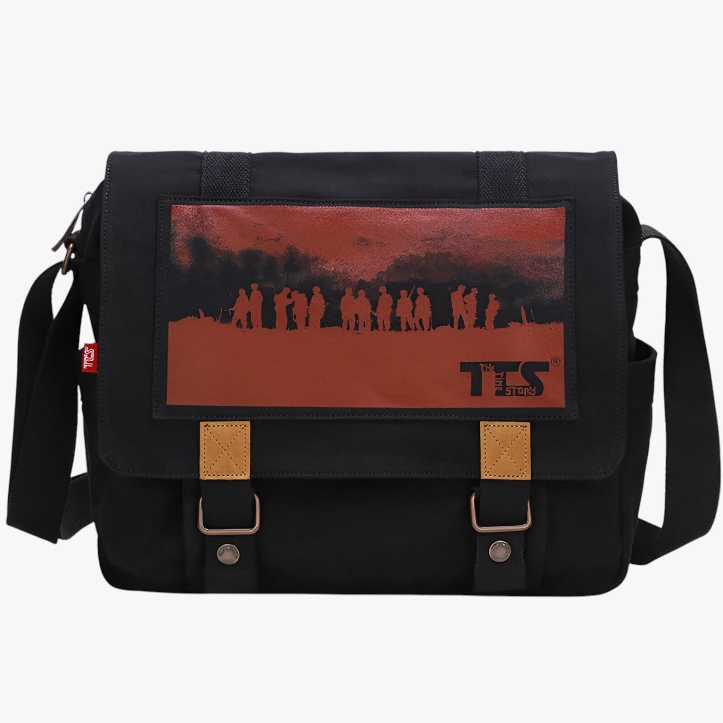 Borsa Messenger Multicolore In Tela Unisex — Matera, immagine 7