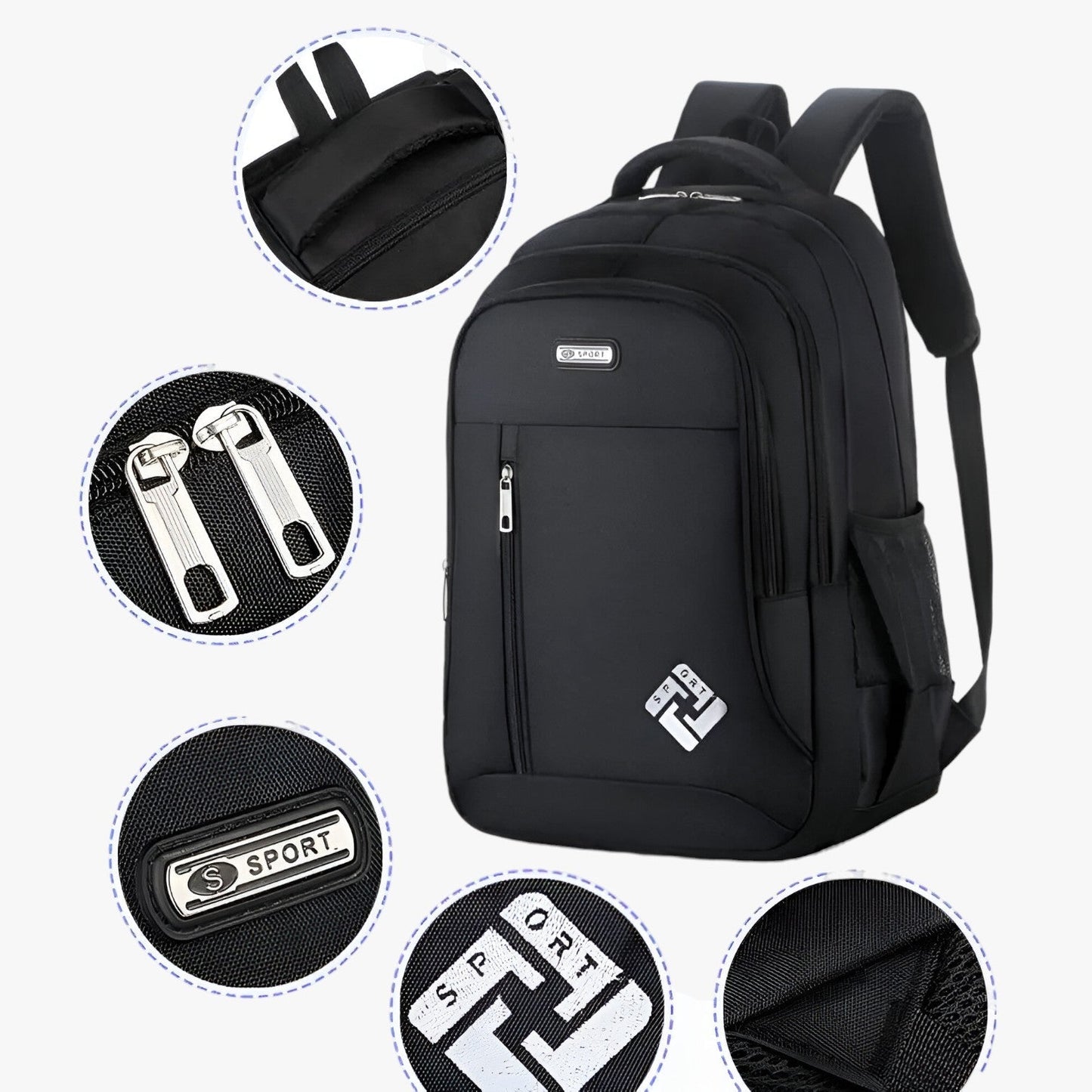 Zaino Multicolore Porta Laptop Da 15,6 Pollici Uomo — Milano, immagine 6
