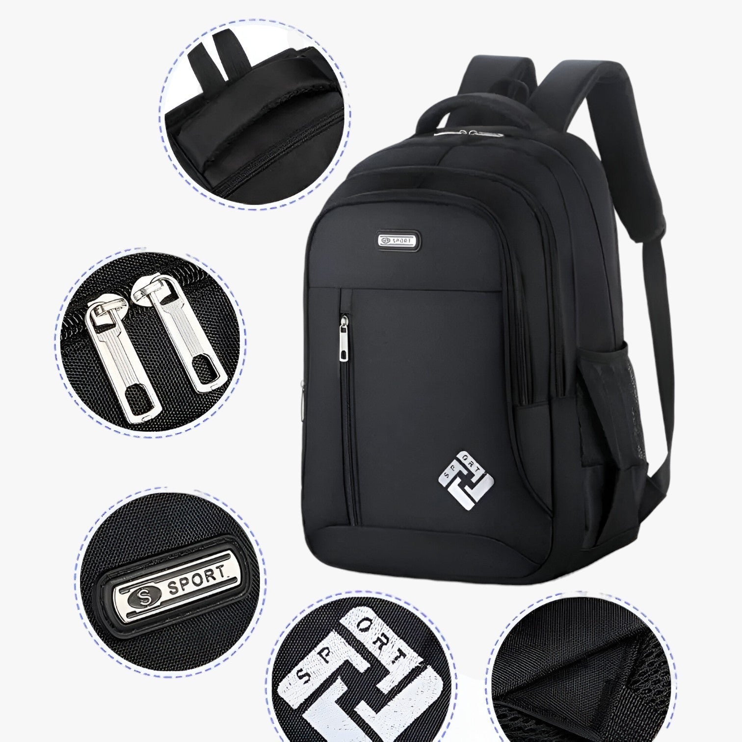 Zaino Multicolore Porta Laptop Da 15,6 Pollici Uomo — Milano, immagine 6