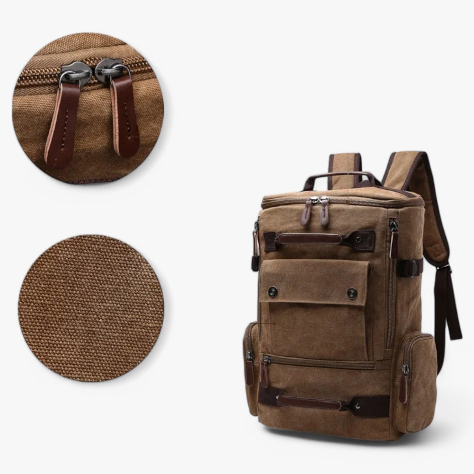 Zaino Porta Laptop Blu Multitasche Uomo — Brera, immagine 5