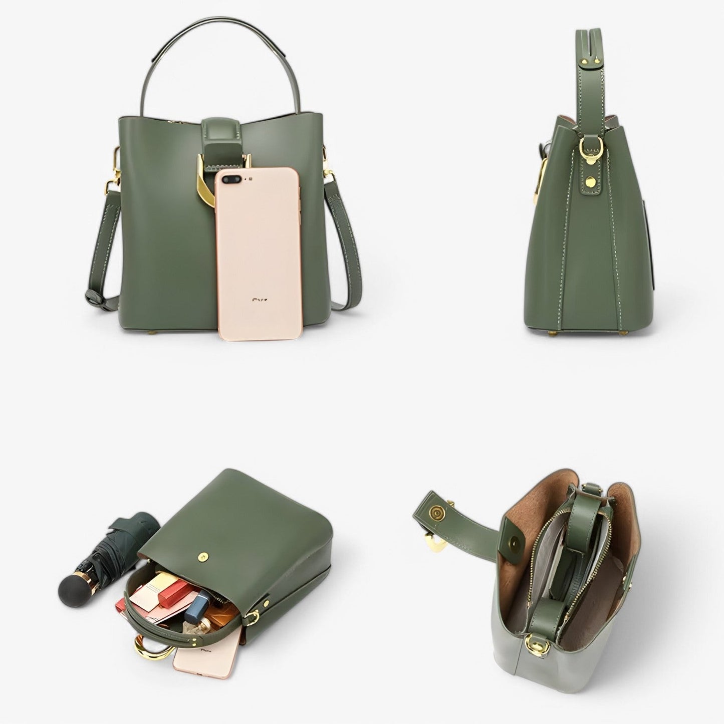 Borsa A Secchiello Multicolore Compatta Donna — Savona, immagine 7