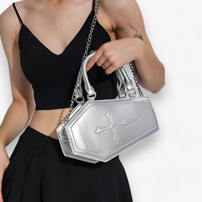 Borsa A Mano Multicolore Con Catena Donna — Ferrara, immagine 6