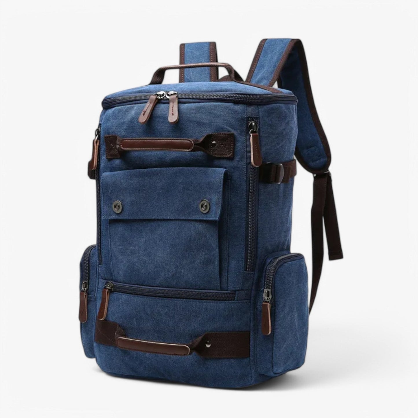 Zaino Porta Laptop Blu Multitasche Uomo — Brera, immagine 7
