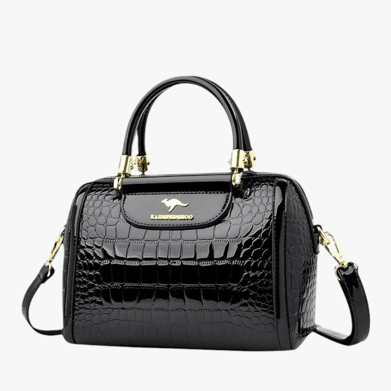 Borsa A Mano Multicolore Effetto Coccodrillo Donna — Garda, immagine 1