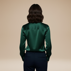 Top Da Donna A Maniche Lunghe Con Scollo A V, immagine 2