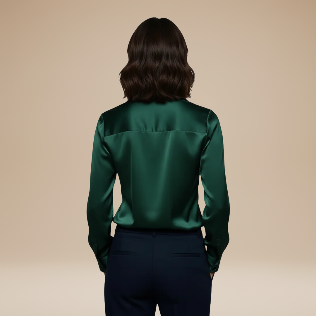 Top Da Donna A Maniche Lunghe Con Scollo A V, immagine 2