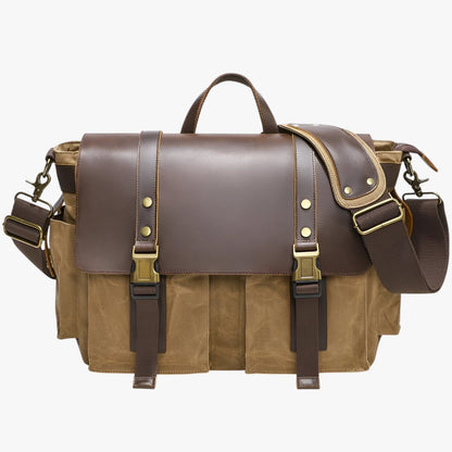 Borsa Messenger Gialla Vintage Unisex — Pienza, immagine 3