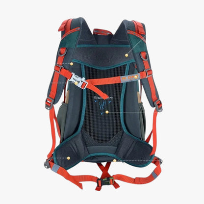 Zaino Da Trekking Multicolore Da 30–40 L Unisex — Cima, immagine 2