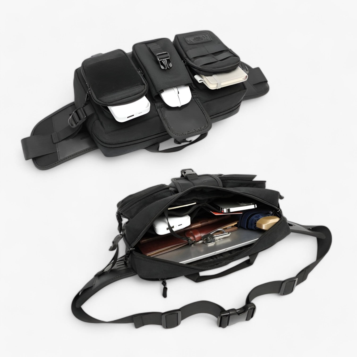 Marsupio Multicolore Multitasche Unisex — Livigno, immagine 3