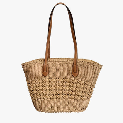 Borsa Tote In Paglia Marrone Donna — Procida, immagine 8