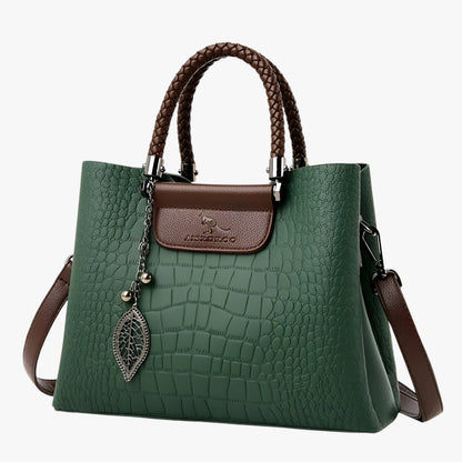 Borsa Tote Multicolore Effetto Coccodrillo Donna — Iseo, immagine 8