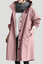Trench Oversize Da Donna Con Cappuccio E Tasche, immagine 8