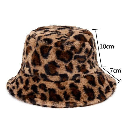 Cappello Bucket Multicolore Animalier Donna — Inverno, immagine 5