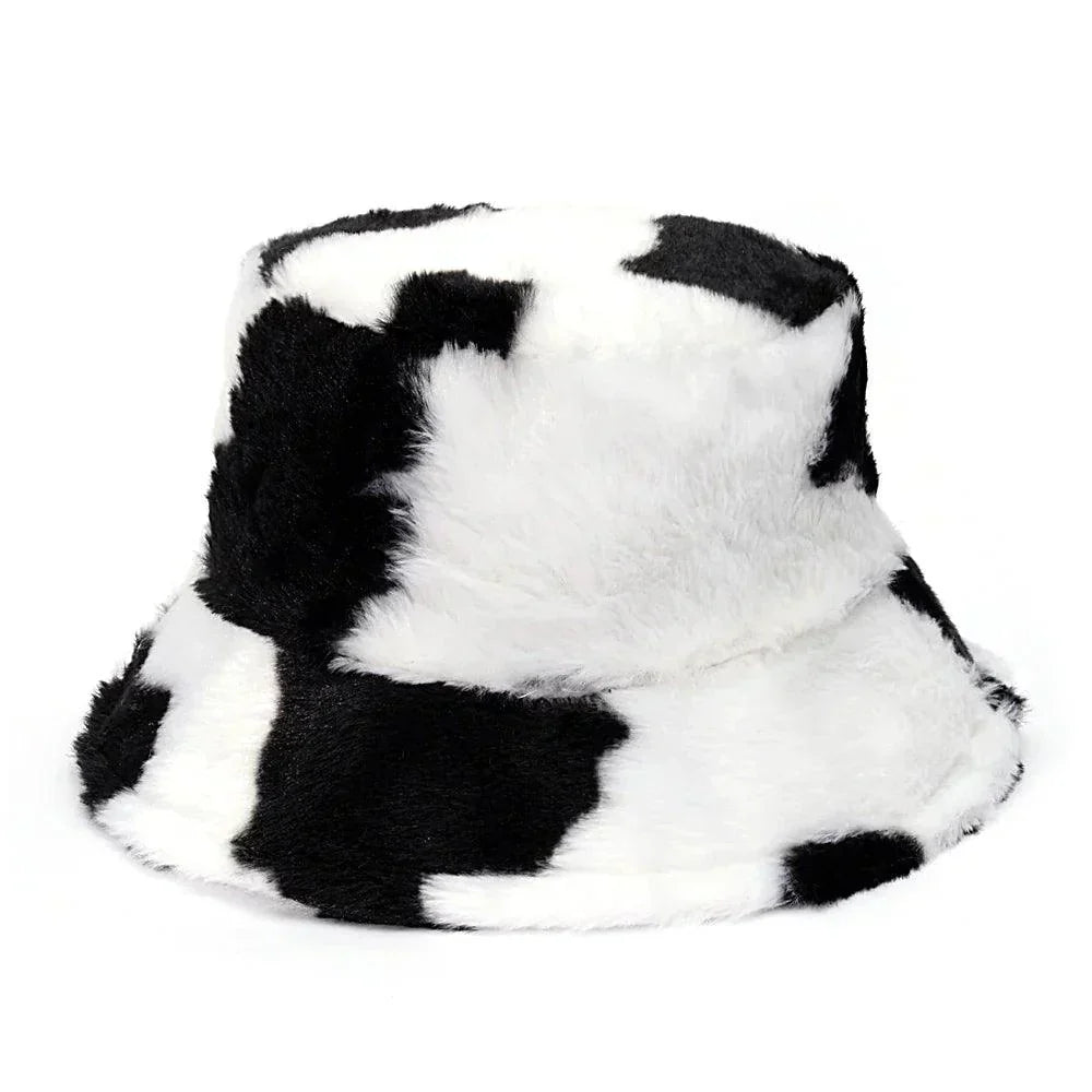 Cappello Bucket Multicolore Animalier Donna — Inverno, immagine 6
