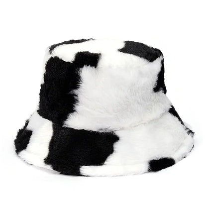 Cappello Bucket Multicolore Animalier Donna — Inverno, immagine 6