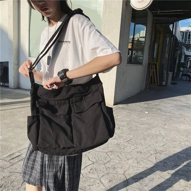 Borsa A Tracolla Multicolore In Tela Donna — Josephina, immagine 3
