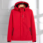 Giacca Con Cappuccio Da Donna Con Doppia Patta E Tasche Con Zip, immagine 2
