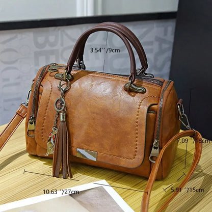 Borsa A Tracolla Multicolore Con Frange Donna — Paulina, immagine 8