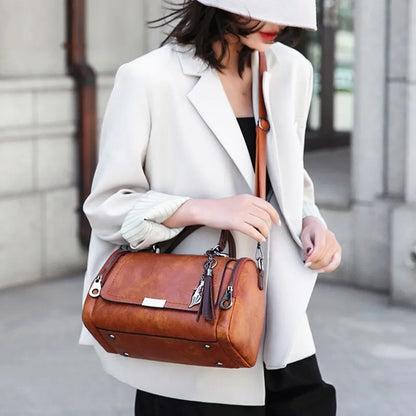 Borsa A Tracolla Multicolore Con Frange Donna — Paulina, immagine 6