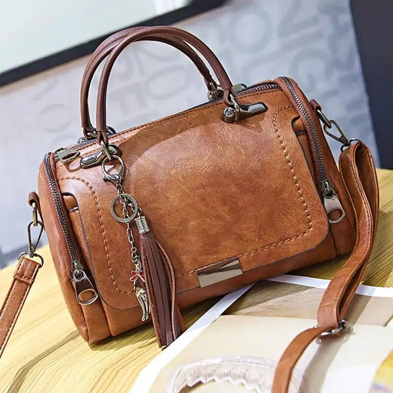 Borsa A Tracolla Multicolore Con Frange Donna — Paulina, immagine 3
