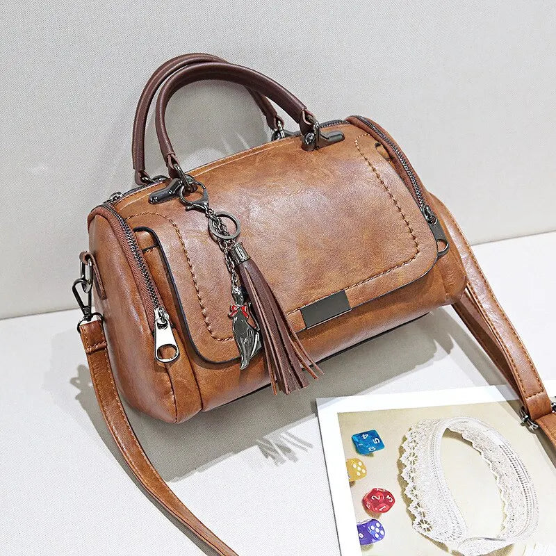 Borsa A Tracolla Multicolore Con Frange Donna — Paulina, immagine 4