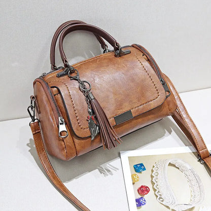Borsa A Tracolla Multicolore Con Frange Donna — Paulina, immagine 4