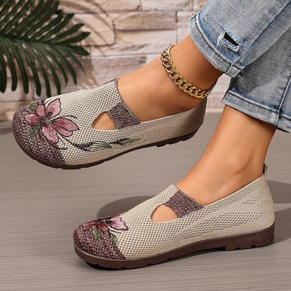 Ballerine Ergonomiche a Motivo Floreale da Donna — Rosalie