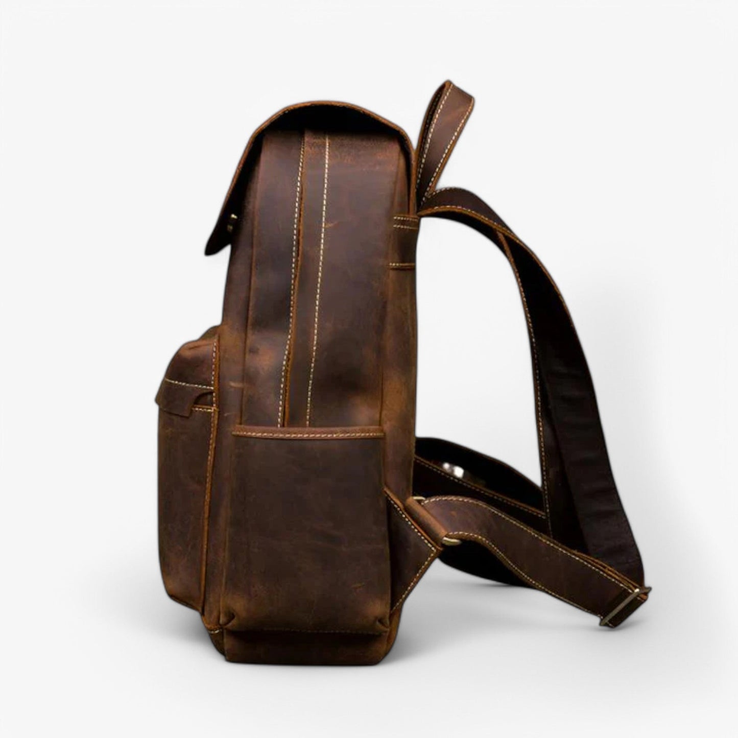 Zaino Marrone Multitasche Unisex — Urbano, immagine 3