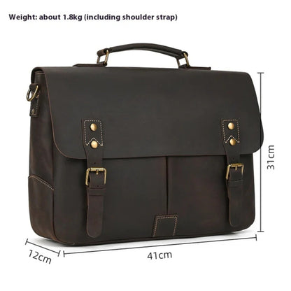 Borsa Portadocumenti Marrone Porta Laptop Donna — Noto, immagine 5