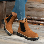 Stivaletti Chelsea Platform Da Donna Con Suola Dentellata Ed Elastici, immagine 15