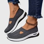 Sneakers Slip On Da Donna In Tessuto Traforato Con Suola Spessa, immagine 10