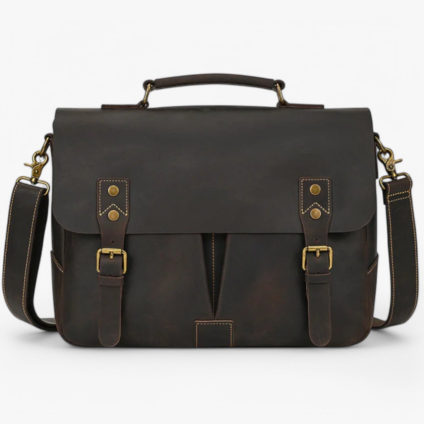 Borsa Portadocumenti Marrone Porta Laptop Donna — Noto, immagine 1
